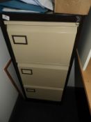 *Three Drawer Foolscap Filing Cabinet (Coffee & Cr