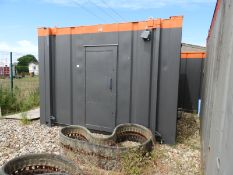 *10x8ft Steel Site Toilet Block with Jack Legs