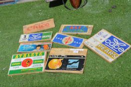 Wooden Fruit Crate Labels