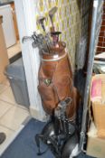 Golf Clubs, Bag and Trolley