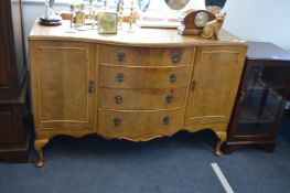 Vintage Bow Front Sideboard
