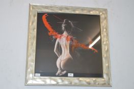 Framed Erotic Oriental Print