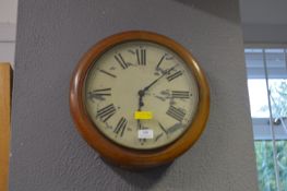 Victorian Mahogany Wall Clock (AF)
