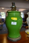 Green Ceramic Table Lamp Base