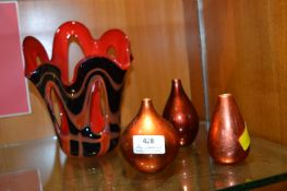 Glass Vases, etc.