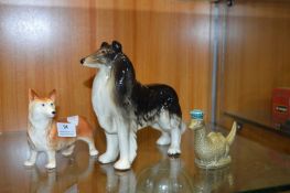 Two Pot Dogs and a Glen Eagles Loch Ness Monster W