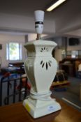 Cream Ceramic Table Lamp Base
