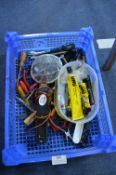 Tray Lot of Small Tools; Pliers, Screwdrivers, Glu