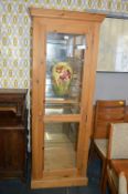 Pine & Glass Display Cabinet