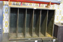 Six Compartment Metal Office Filing Unit