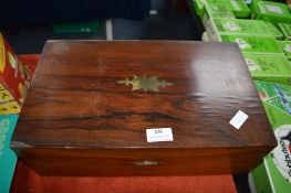 Victorian Parquetry Walnut Inlaid Writing Slope (AF)