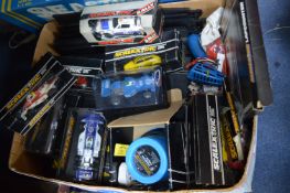 Boxes Scalextrics Cars, etc.