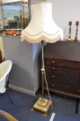Brass & Onyx Standard Lamp