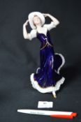 Czechoslovakian Figurine - Lady in a Blue Dress