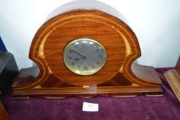 Inlaid Mahogany Mantel Clock
