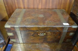 Georgian Brass Bound Walnut Writing Slope (AF)