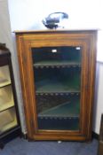 Victorian Inlaid Mahogany Corner Cupboard