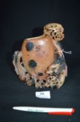 Oriental Soapstone Brush Holder