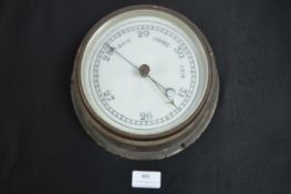 Brass Cased Ships Barometer