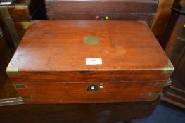 Victorian Mahogany Writing Slope with Brass Corners (AF)