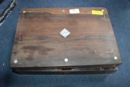 Victorian Mahogany Writing Slope with Mother of Pearl Inlay (AF)
