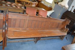 Victorian Pitch Pine Church Pew