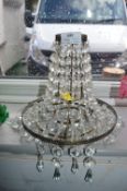 Small Chandelier with Crystal Glass Drops