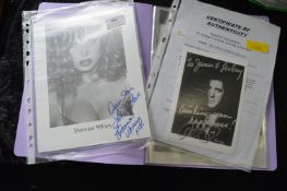 Signed Autographed Photographs; Al Pacino, Shannon Whirry