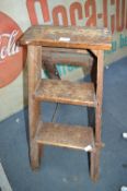 Vintage Pine Folding Steps