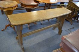 Victorian Oak Church Pegged Bench