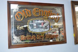 Old English Sherry Reproduction Advertising Mirror