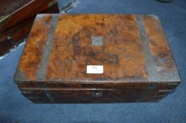 Georgian Brass Bound Walnut Writing Slope (AF)