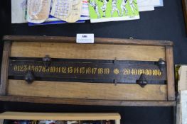 Victorian Wooden Snooker Scoreboard