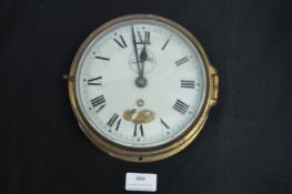 Brass Cased Ships Clock - B. Cook & Son Instrument Makers, Hull