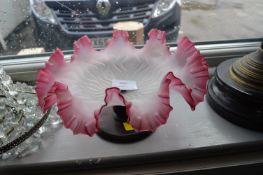 Handkerchief Bowl on Turned Stand