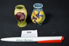 Two Miniature Moorcroft Vases 2