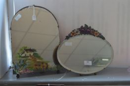 Two 1930's Dressing Table Mirrors