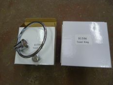 *Five Chrome Towel Rings