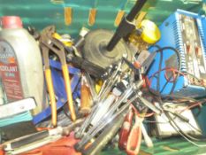 Battery Charger, Mic Stand and Assorted Tools