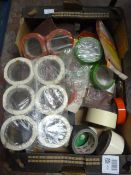 *Box of Assorted Tape and Sandpaper