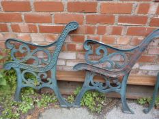 Pair of Cast Iron Bench Ends
