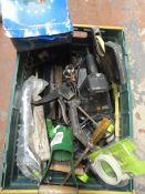 Box of Assorted Tools and Accessories