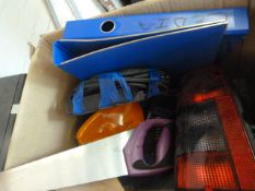 *Small Quantity of Cars Lights, G-Clamp, Saw and Files