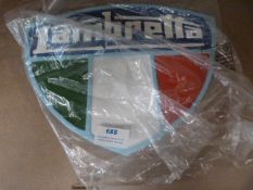 *Reproduction Lambretta Sign