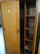 Teak Effect Wardrobe
