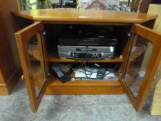 G Plan TV Stand with Sanyo Video Recorder and Humax DVD Player