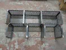 Expanded Mesh Back of Bar Display