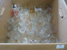 Box of Assorted Glassware