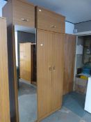 Double Wardrobe with Mirrored Single Wardrobe