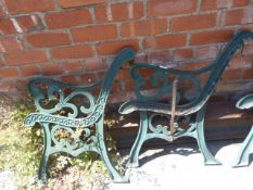 Pair of Cast Iron Bench Ends
